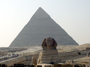 Pyramid and Sphinx